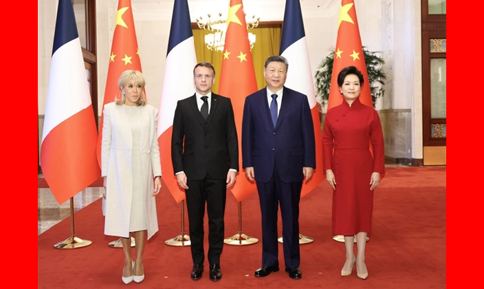 习近平同法国总统马克龙举行会谈