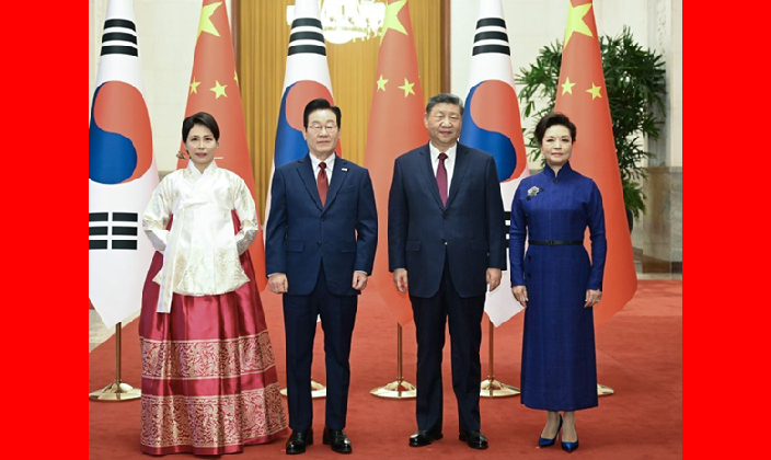 习近平同韩国总统李在明举行会谈