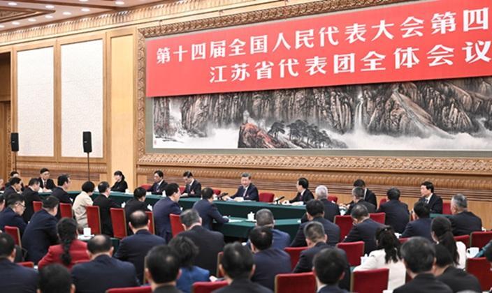习近平参加江苏代表团审议